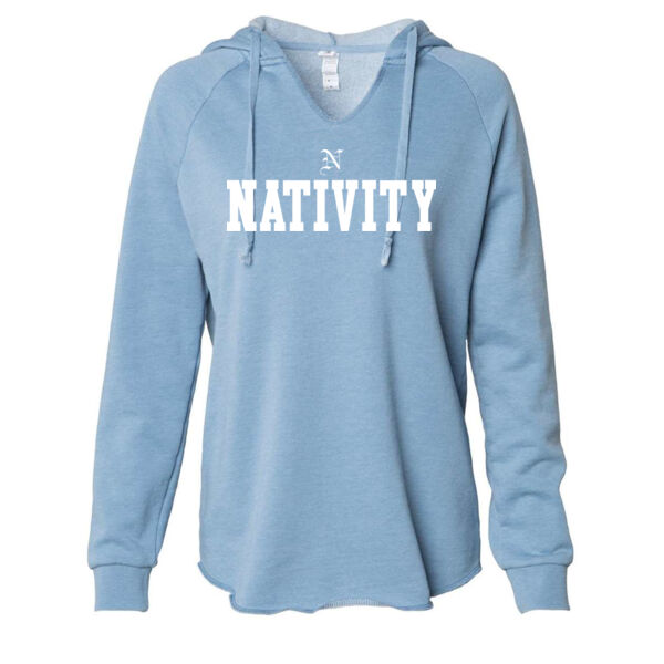Independent Trading Co. - Women’s Lightweight California Wave Wash Hoodie - Printed Logo Thumbnail