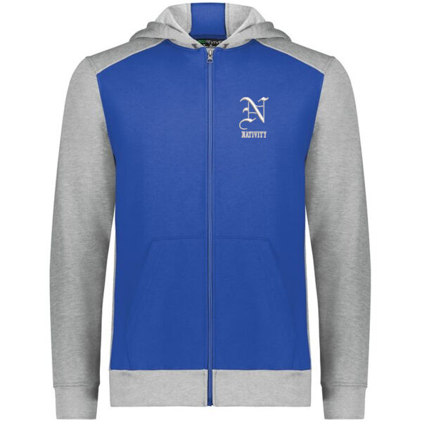 Augusta Sportswear - Youth Three-Season Fleece Full Zip Hoodie - Embroidered Logo Thumbnail