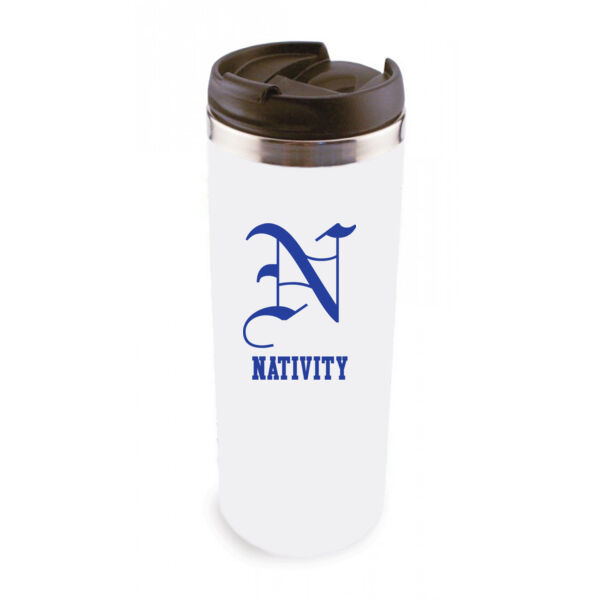 14 Oz Stainless Steel Tumbler - Sublimated Logo Thumbnail