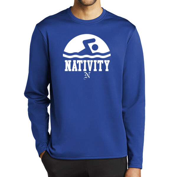 Sport-tek Sport-Wich Fleece Pullover Crewneck Sweatshirt - Printed Logo Thumbnail