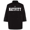 Ten Pearl Button Black Chef Coat Thumbnail