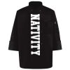 Ten Pearl Button Black Chef Coat Thumbnail