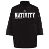 Ten Pearl Button Black Chef Coat Thumbnail